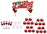 Kit festa decorado  Minnie vermelha 105 peças (10 pessoas) - Imagem 2