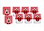 Kit festa decorado  Minnie vermelha 173 peças (20 pessoas) - Imagem 4