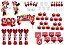 Kit festa decorado  Minnie vermelha 173 peças (20 pessoas) - Imagem 1