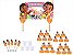 Kit festa decorado  Moana Baby   (laranja) 155 peças  20 pessoas - Imagem 3