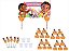 Kit festa decorado  Moana Baby  (laranja) 105 peças (10 pessoas) - Imagem 7
