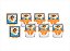 Kit festa decorado  Moana Baby  (laranja) 173 peças (20 pessoas) - Imagem 4