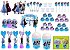 Kit festa decorado Frozen 2 (azul e lilás) 155 peças  20 pessoas - Imagem 1