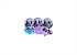Kit festa decorado Frozen 2 (azul e lilás)113 peças (10 pessoas) - Imagem 2