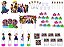 Kit Festa Encanto Colorido 173 peças (20 pessoas) painel e cx - Imagem 1