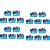 Kit festa Frozen 2 (azul claro) 173 peças  20 pessoas - Imagem 4
