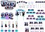 Kit festa Frozen 2 (azul e lilás) 191 peças (20 pessoas) - Imagem 1