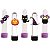 Kit festa Halloween (lilás e preto) 106 peças (10 pessoas) - Imagem 6