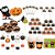 Kit Festa Halloween (preto E Laranja) 99 Peças (10 pessoas) - Imagem 1