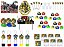 Kit festa Harry Potter Clãs (colorido)  113 peças (10 pessoas) - Imagem 1
