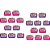 Kit festa Lol Surprise (pink e lilás)  99 peças (10 pessoas) - Imagem 3