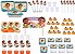 Kit festa Moana Baby (laranja) 191 peças (20 pessoas) - Imagem 1