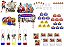 Kit Festa One Piece 113 peças (10 pessoas) painel e cx - Imagem 1