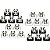 Kit festa Panda (preto e branco) 114 peças (10 pessoas) - Imagem 4