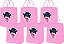 Sacolinhas Boneca Kokeshi Rosa 10 Unidades - Imagem 1