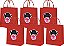 Sacolinhas Boneca Kokeshi Vermelha 10 Unidades - Imagem 1