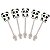 50 forminhas, 50 mini colheres Panda (preto e branco) + 50 copinhos - Imagem 4