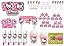 Kit Festa Hello Kitty rosa 113 peças (10 pessoas) marmita vso - Imagem 1