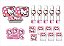Kit Festa Hello Kitty rosa 120 peças (30 pessoas) - Imagem 1