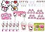 Kit Festa Hello Kitty rosa 155 peças (20 pessoas) - Imagem 1
