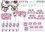 Kit Festa Hello Kitty rosa 173 peças (20 pessoas) painel e cx - Imagem 1