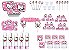 Kit Festa Hello Kitty rosa 191 peças (20 pessoas) - Imagem 1