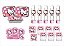 Kit Festa Hello Kitty rosa 80 peças (20 pessoas) - Imagem 1