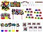 Kit Festa Anos 80 colorido 173 peças (20 pessoas) painel cx - Imagem 1