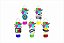 Kit Festa Anos 90 colorido 91 peças (30 pessoas) cone milk - Imagem 2