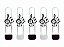10 Tubetes Música Preto e Branco - Imagem 1