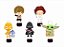 Kit Festa Star Wars Baby 16 peças (5 pessoas) cone milk - Imagem 2