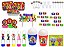 Kit Festa Super Mario Bros 113 peças (10 pessoas) marmita vso - Imagem 1