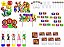 Kit Festa Super Mario Bros 113 peças (10 pessoas) painel e cx - Imagem 1