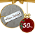 Plaquinhas Natalinas em MDF Branco BOAS FESTAS - Imagem 5