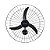 Ventilador Parede Oscilante 60cm 200w Bivolt Preto Ventisol - Imagem 1