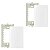 2 Conjuntos Placa 4x2 cega c/ suporte Branco Sleek Margirius - Imagem 1