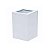 Balizador Alumínio Branco Fosco FrankFurt G9 1 Facho Grande - Imagem 1