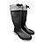 Bota de PVC SuperMax Preta Cinza Cano Longo Sem Forro - Imagem 2