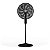 Ventilador Oscilante Coluna Turbo 10P C/Controle 50cm Preto Bivolt - Imagem 1
