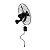 Ventilador Oscilante Parede Max Control 3P 60cm Preto Bivolt Ventisol - Imagem 5