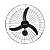 Kit 2 Ventilador de Parede Oscilante 60cm 200w Bivolt Preto Ventisol - Imagem 2
