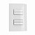 Conjunto 4x2 Interruptor 4 Teclas Simples Branco Sleek Margirius - Imagem 1