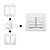 Conjunto 4x4 Interruptor 12 Teclas Paralelo Sleek Margirius - Imagem 2