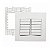 Conjunto 4x4 Interruptor 12 Teclas Paralelo Sleek Margirius - Imagem 1