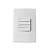 Conjunto 4x2 Interruptor 4 Teclas Simples Margirius - Imagem 1