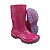 Bota Infantil Impermeável Pink Galocha Pvc Borracha Calfor - Imagem 3