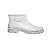 BOTA FLEX BORRACHA PVC STIVALETTO BRANCA CANO CURTO IMPERMEAVEL CALFOR BRANCA - Imagem 1