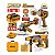 Combo 3 Ferramentas 20V Brushless Esmerilhadeira Martelete Lanterna 2x4Ah Ingco - Imagem 1