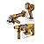 Combo 3 Ferramentas 20V Brushless Esmerilhadeira Martelete Lanterna 2x4Ah Ingco - Imagem 3
