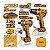 Combo 2x Paraf + Chave de Impacto 20V 1/2 66Nm 1/4 285Nm C/ 2 Baterias 2Ah Ingco - Imagem 2